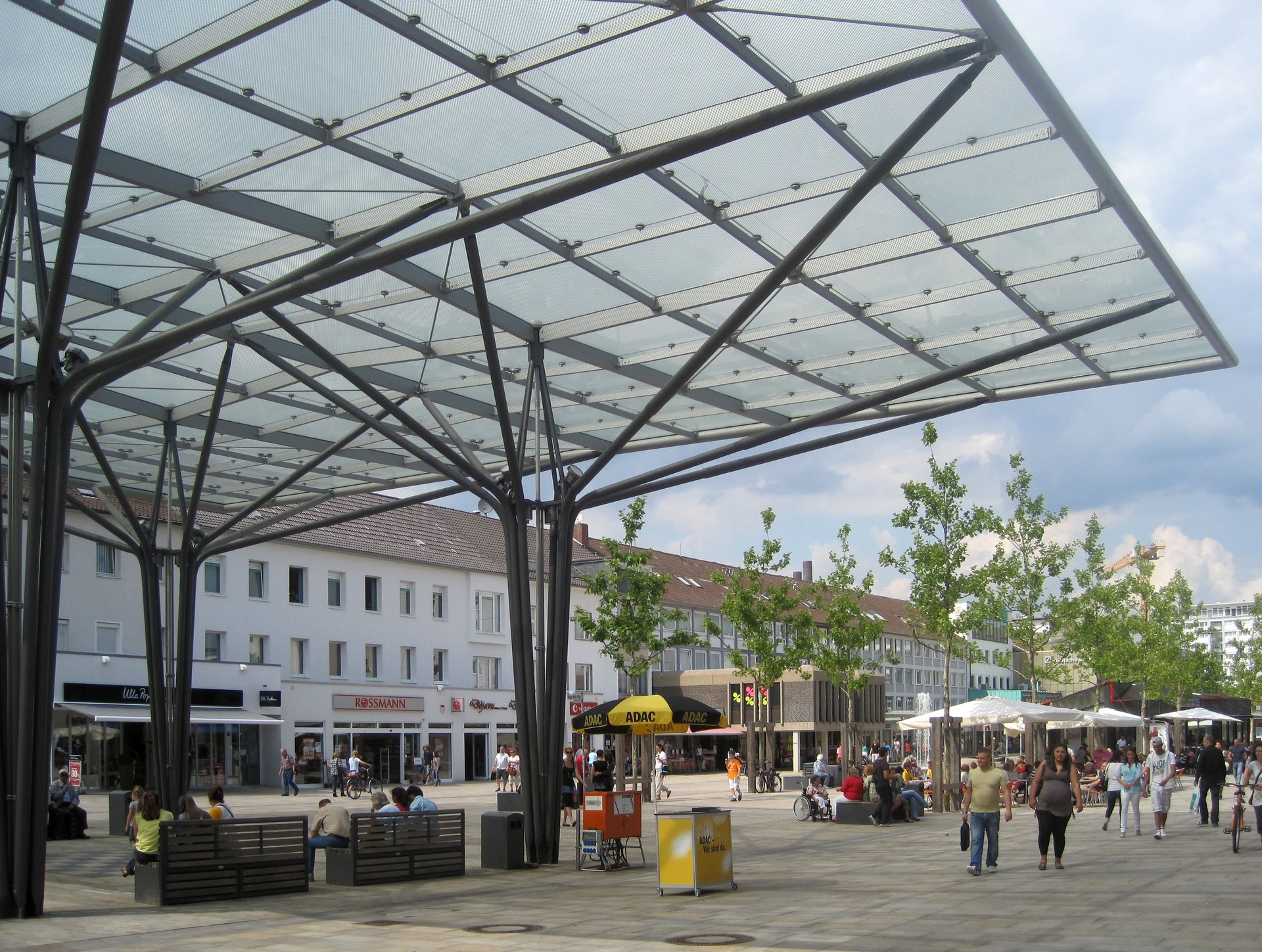 Platzüberdachung HugoBorkPlatz, Wolfsburg